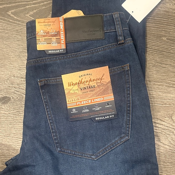 Weatherproof Men's Dark Blue Straight Jeans - Picture 1 of 1